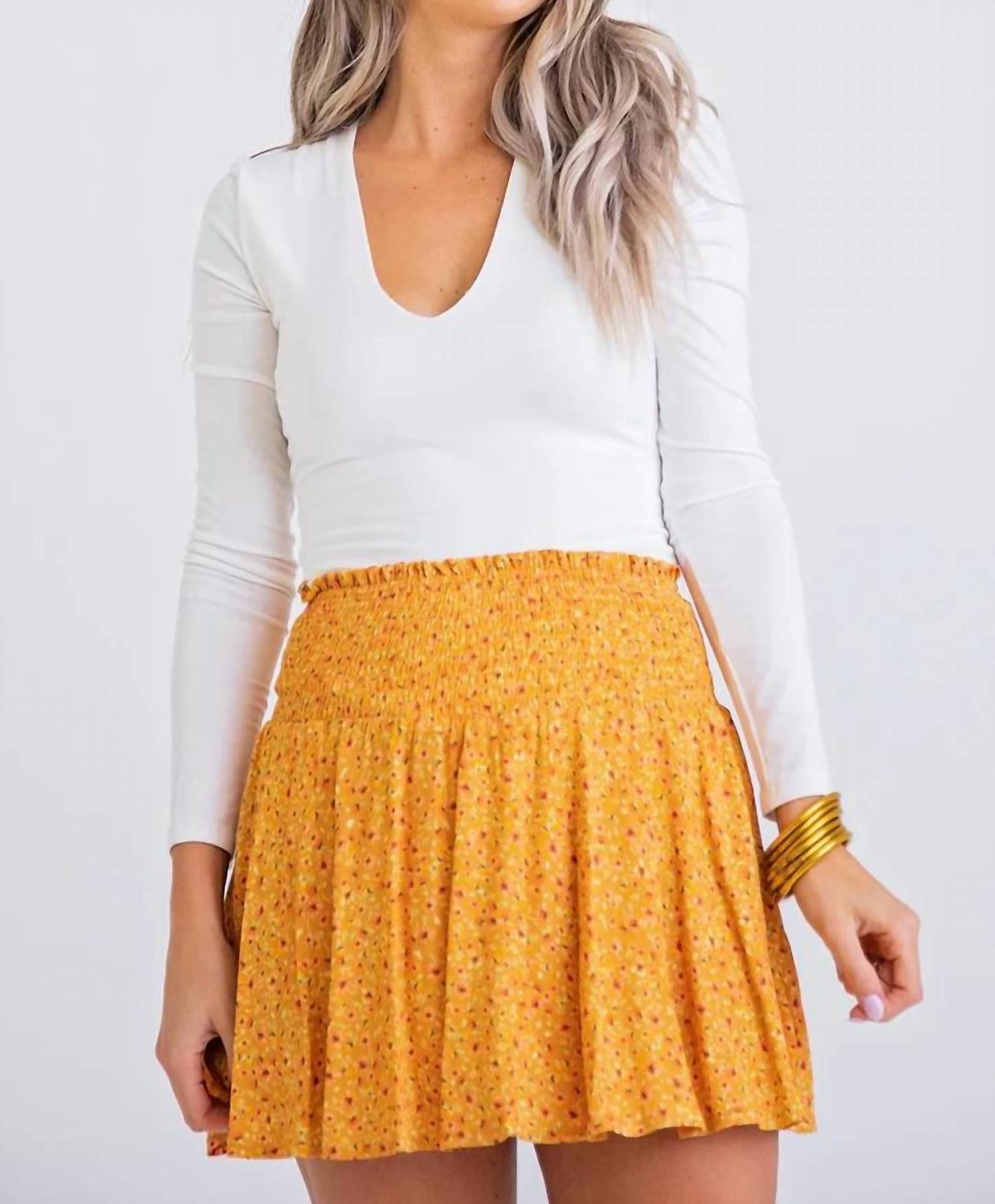 Karlie - Ditzy Floral Smock Skort