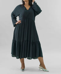 Bitte Kai Rand - Crepe Flounce Dress - Plus