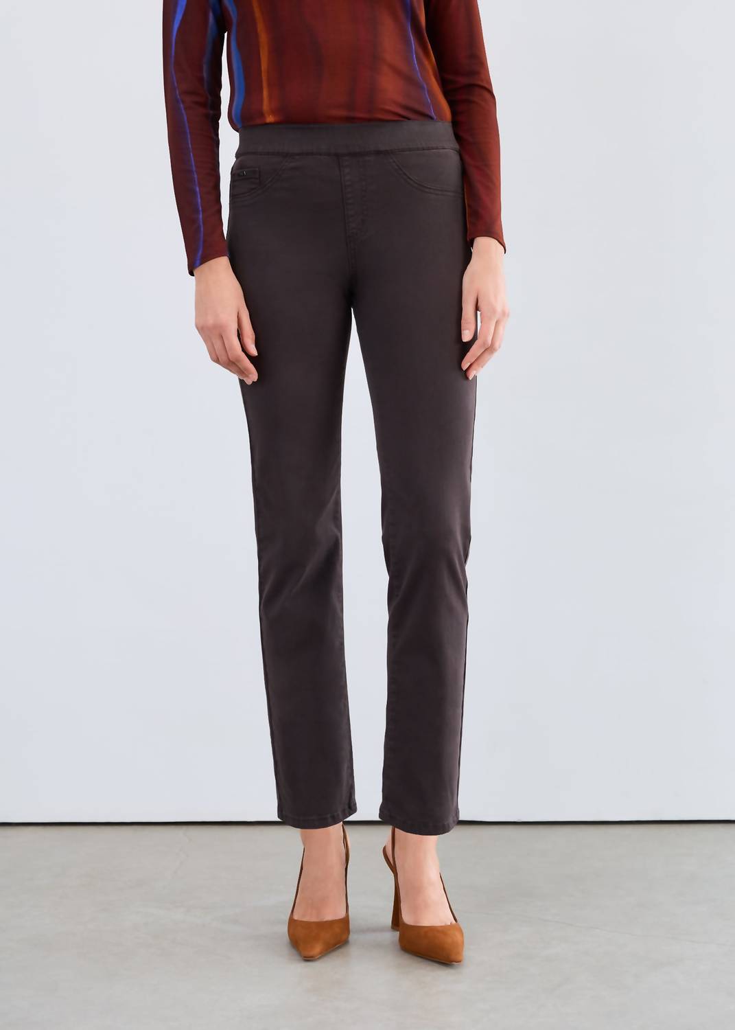 Fdj - Pull-on Straight Ankle Denim Jeans
