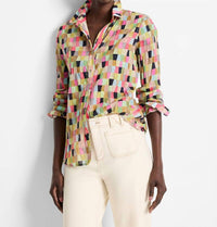 Nic + Zoe - Women's Watercolor Check Shirt
