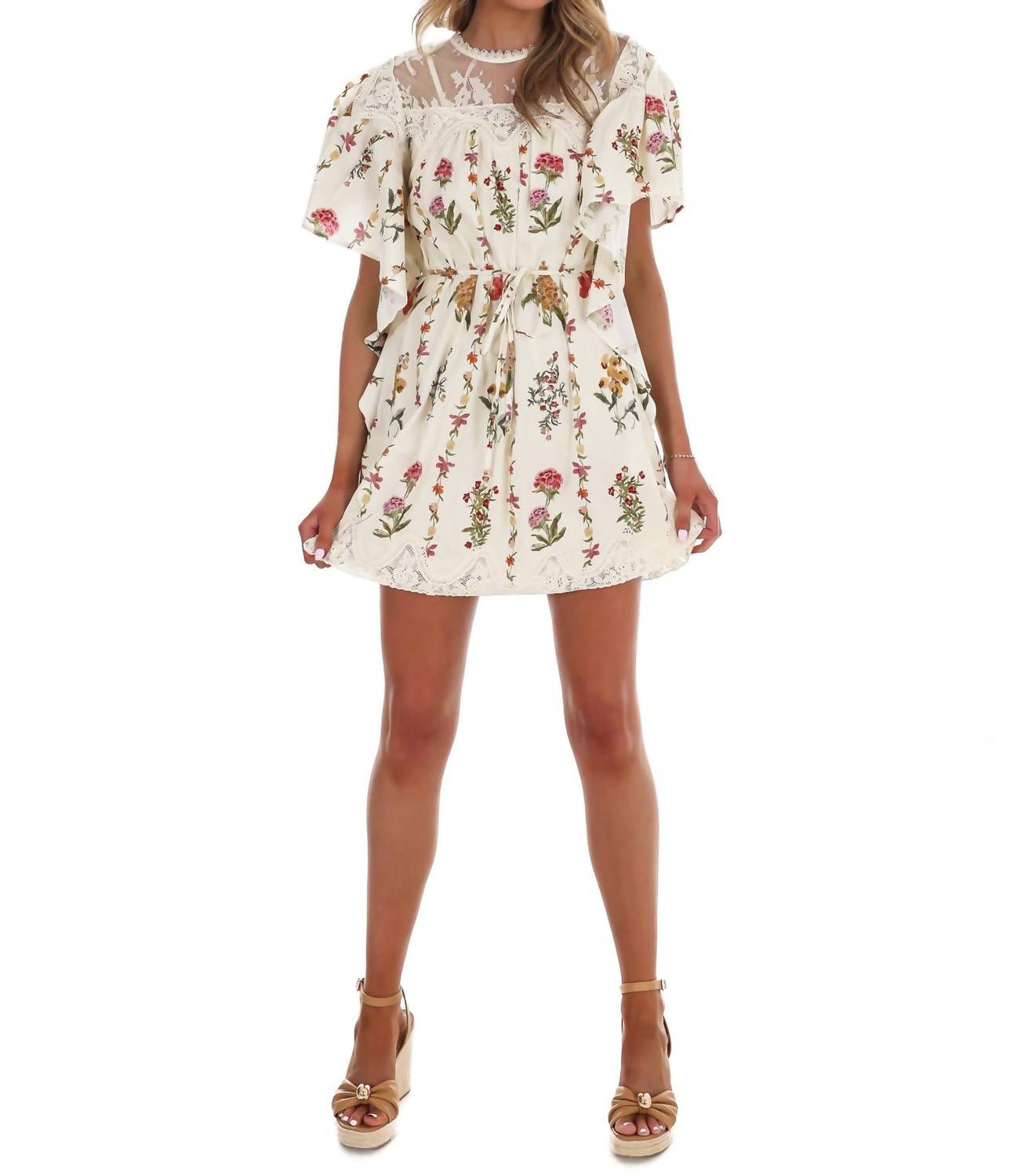 Entro - Women's Look At You Floral Mini Dress
