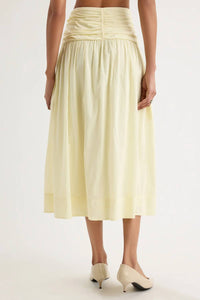 Merlette - Ceniza Ruched Midi Skirt