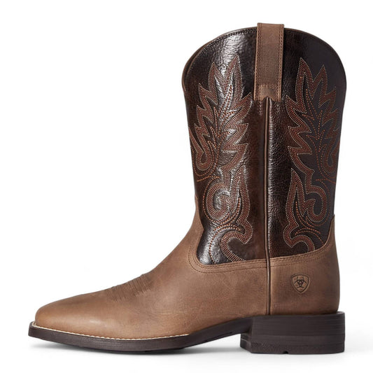 Ariat - MEN'S AUTHENTIC LAYTON WESTERN BOOT - BROAD SQUARE TOE