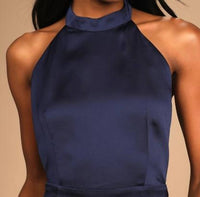 Lulus - Perfectly Polished Halter Midi Dress