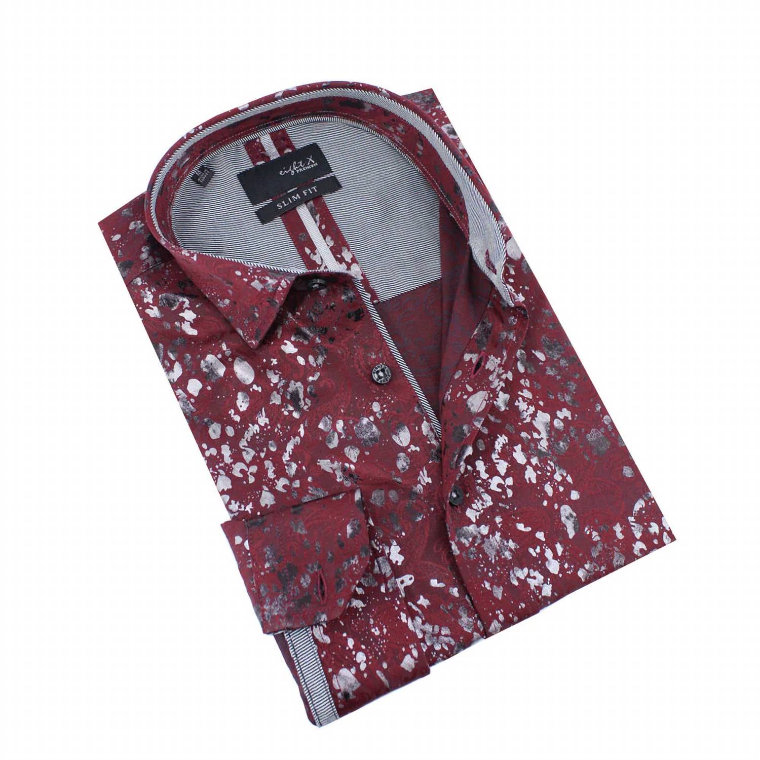 Eight X - Paisley Jacquard Foil Button Down Shirt