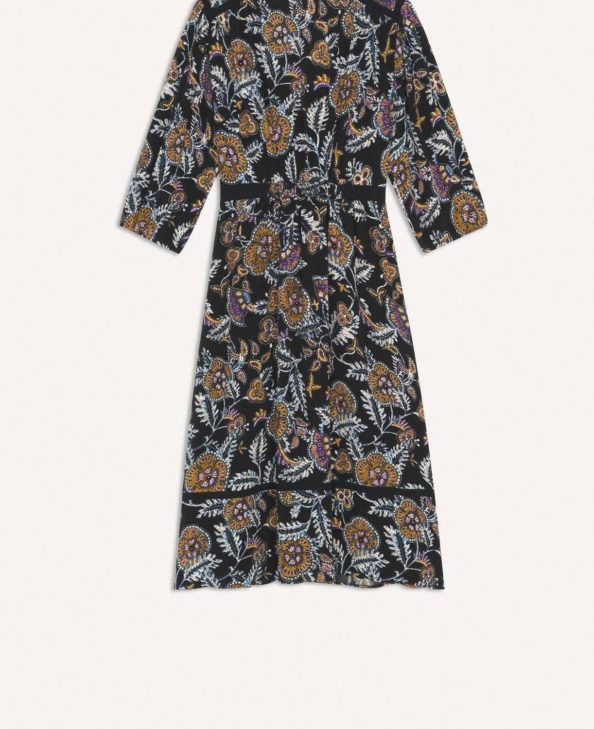 Ba&Sh - VIENNE MIDI V NECK DRESS