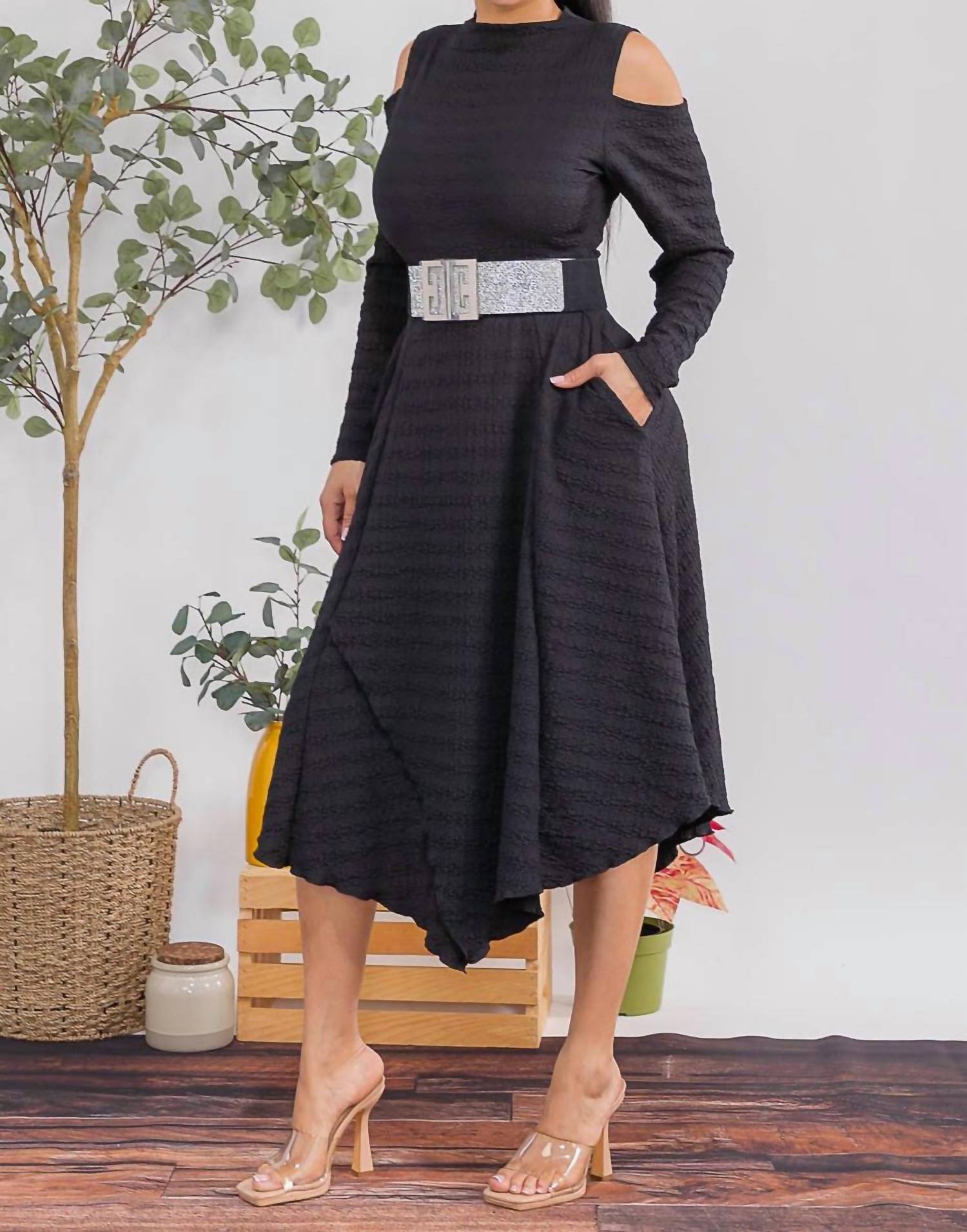 Karen T Design - Bubble Textured Midi Dress