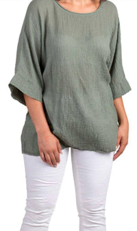 Gigi Moda - Rina Waffle Cotton Top
