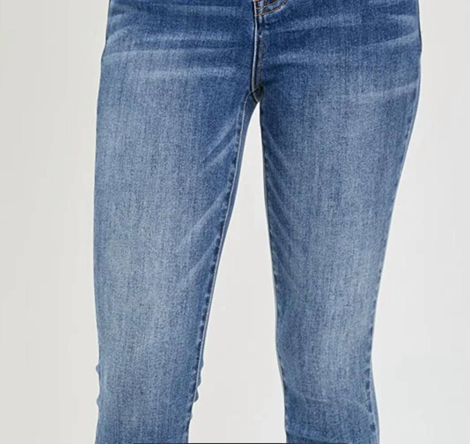Risen - Tummy Control Mid Rise Skinny Ankle Jeans