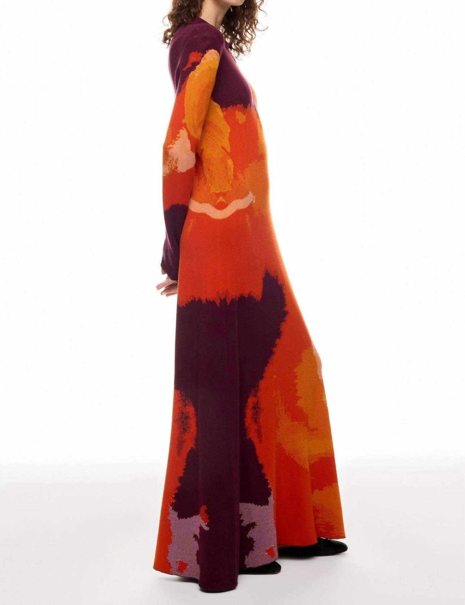 Rodebjer - Women's Clemins Art Knitted Maxi Dress