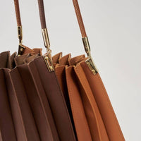 Melie Bianco - Women's Carrie Pleated Vegan Leather Shoulder Bag