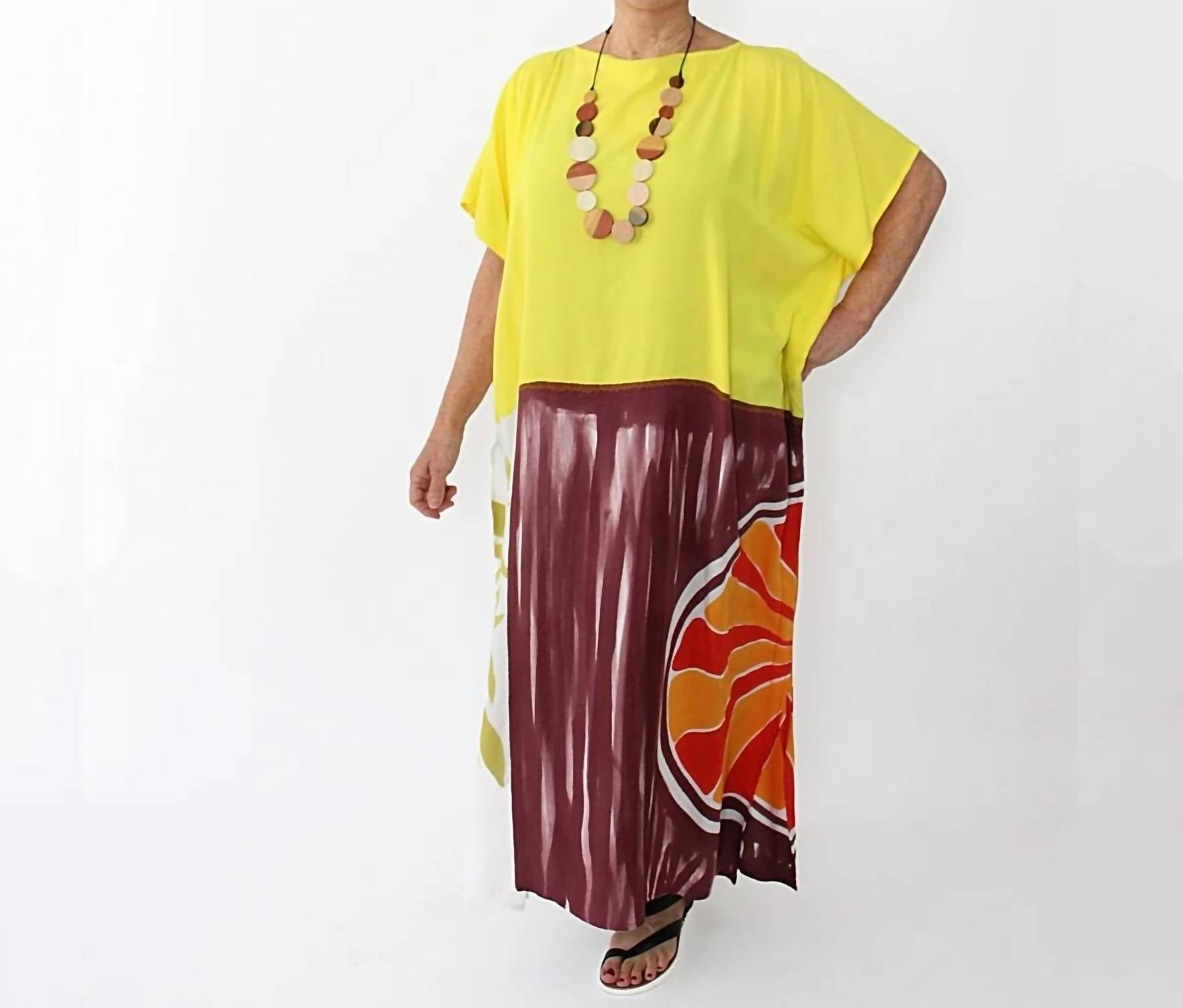 Sylca Designs - Citrus Kissed Kaftan Dress