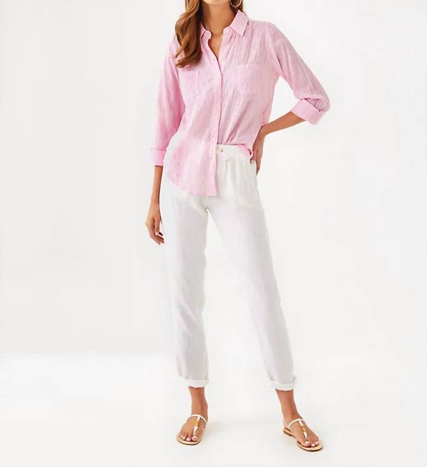 Lilly Pulitzer - Women's Sea View Button Down Top