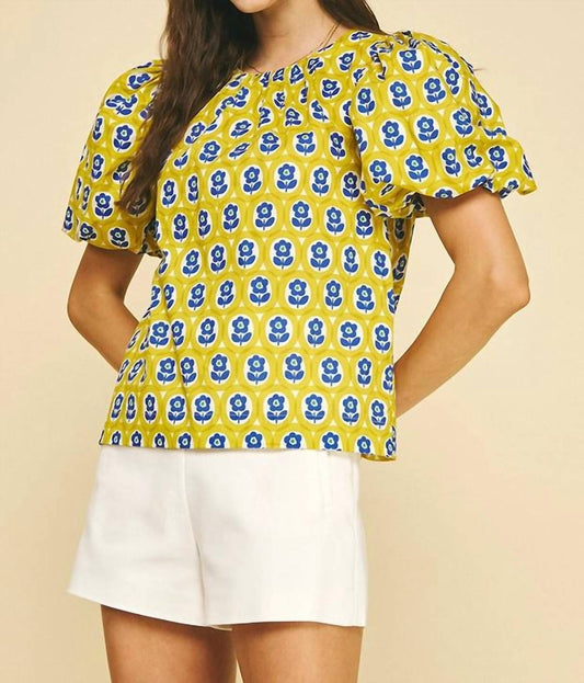 Pinch - Polka Dot Floral Top