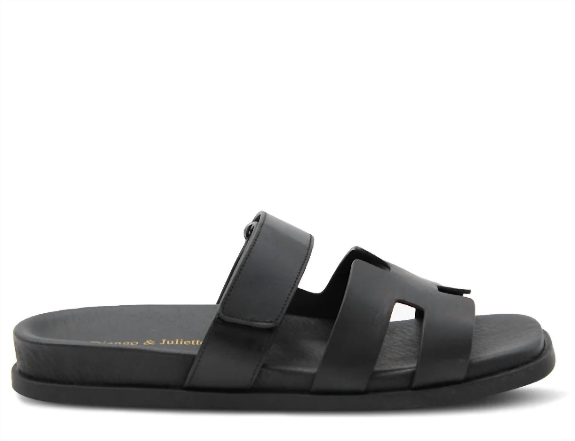 Django & Juliette - Women's Nodette Flat Leather Sandal
