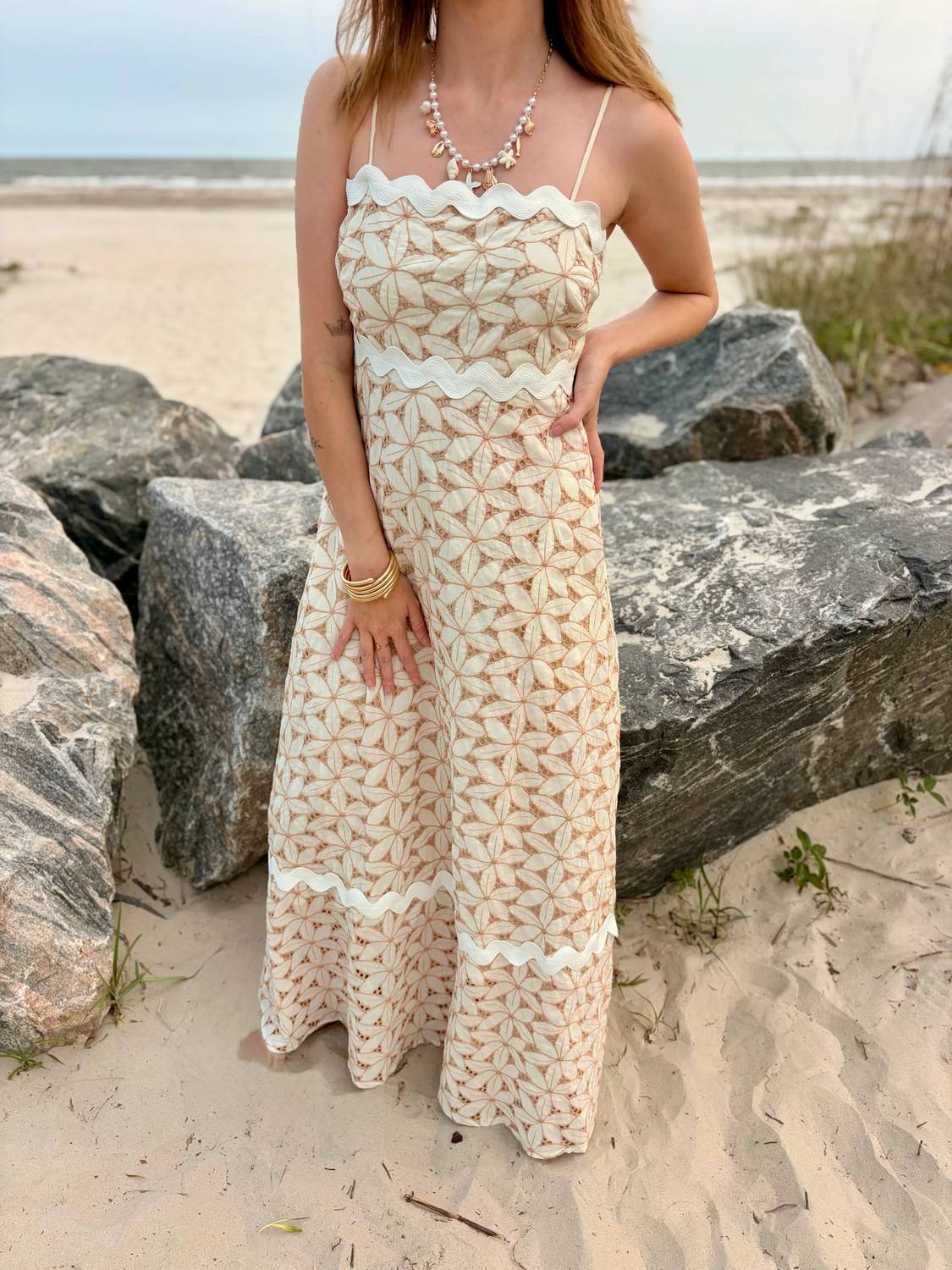 Mainstrip - Women's The Camille Garden Lace Maxi Dress