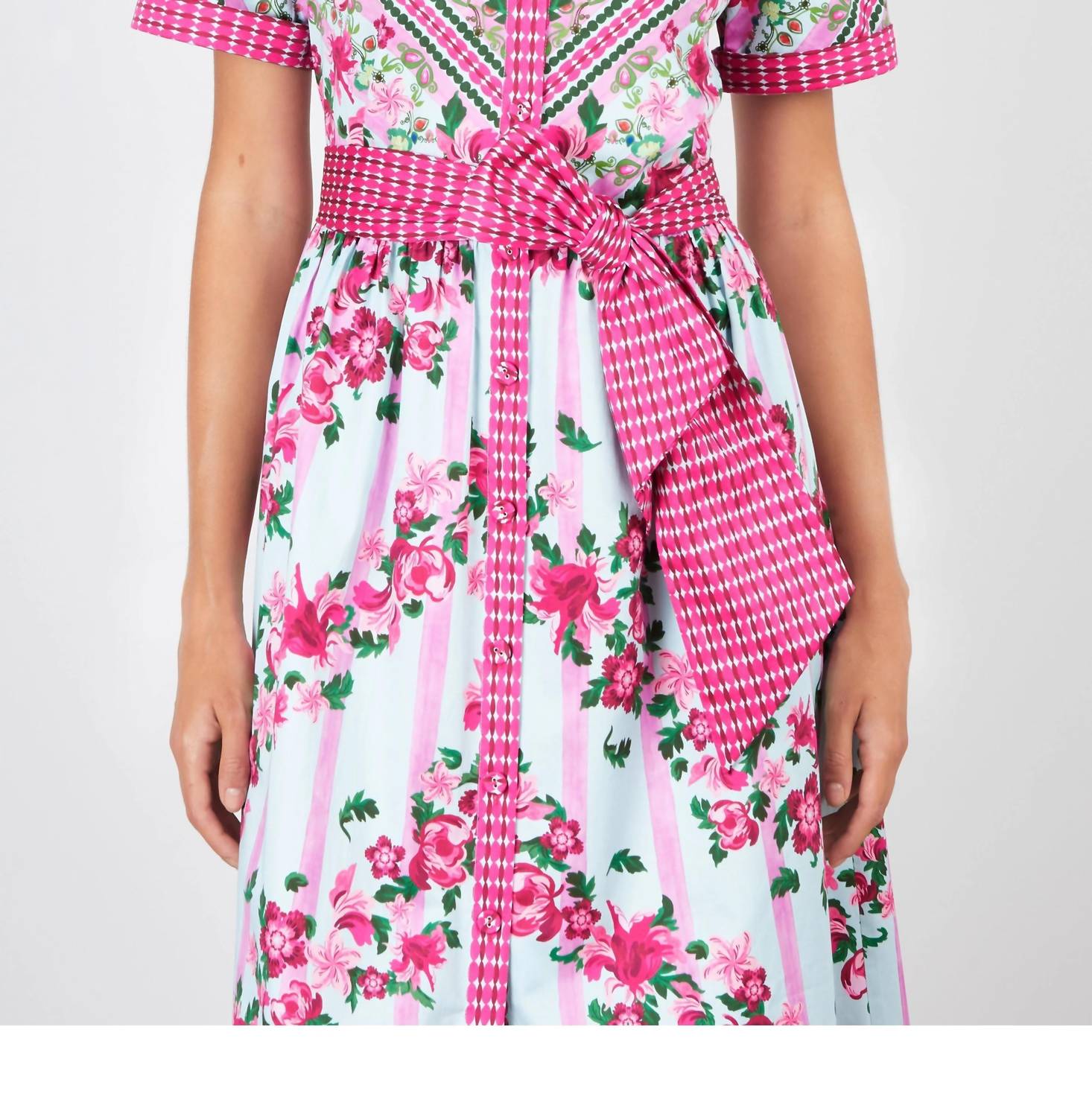 Saloni - Vivienne Button-front Dress