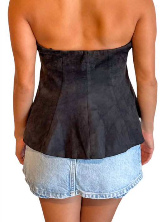 Sky To Moon - Cozy Suede Tube Top