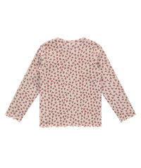Babyface - Girl's Lettuce Hem Printed Long Sleeves Tee