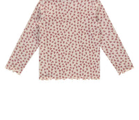 Babyface - Girl's Lettuce Hem Printed Long Sleeves Tee