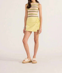 MINKPINK Amelia Knit Stripe Crop Top in multi - women's shirt