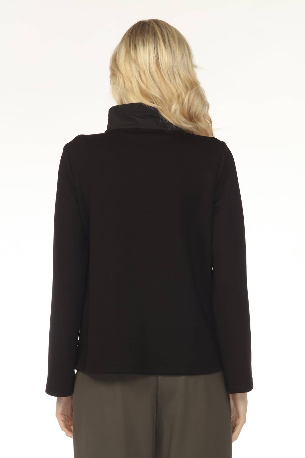 Joseph Ribkoff - Funnel Collar Long Sleeve Boxy Top