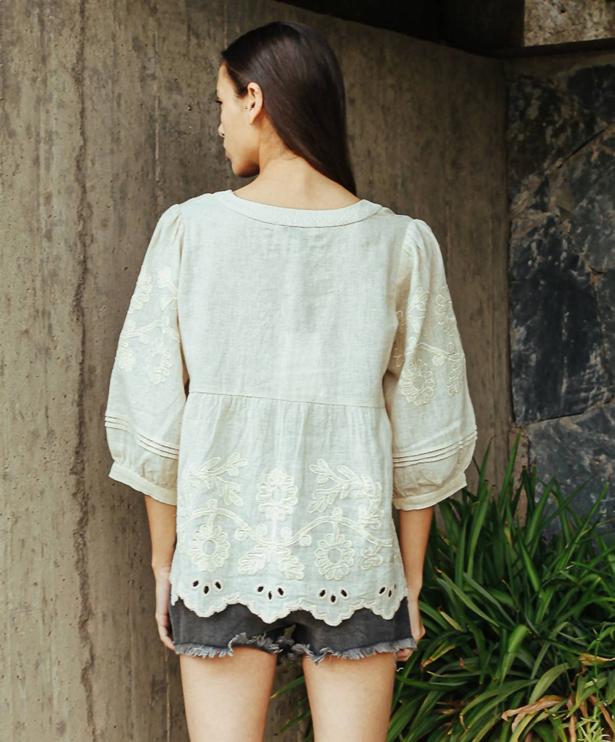 Rose And Rose - Daisy Eyelet Blouse