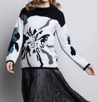 Picadilly - Floral Jacquard Sweater