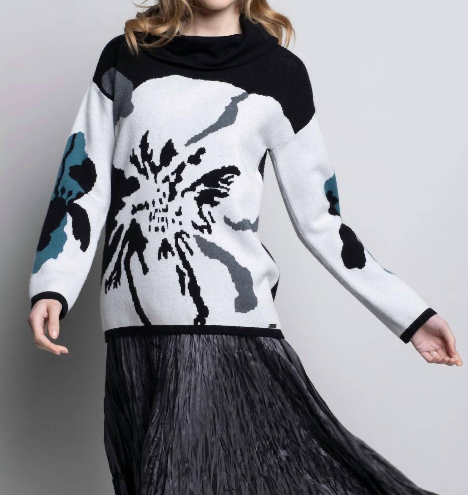 Picadilly - Floral Jacquard Sweater