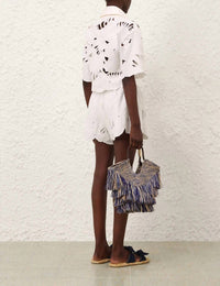 Zimmermann - Mahon Embroidered Crop Top
