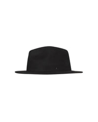 Fieldstone Men's Maestro Fedora Hat in black - men's hat - detail view