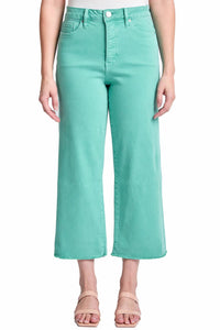 Rfm Denim - Chloe High Rise Cropped Wide Leg Jeans