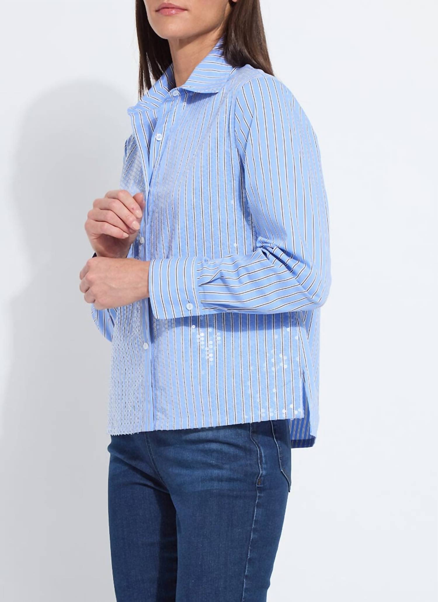 Lysse - Mila Sequin Stretch Shirting