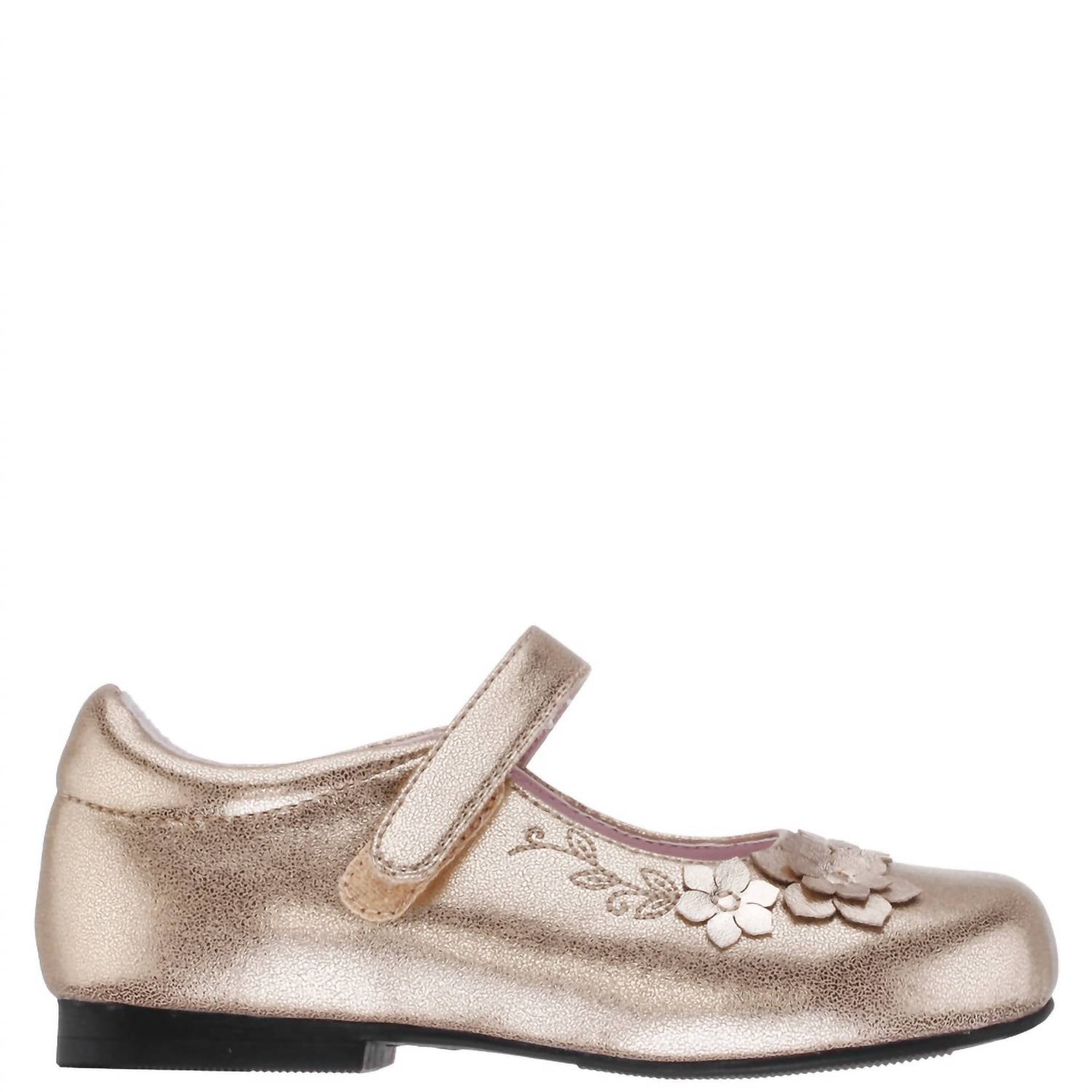 Nina Girls Elodee Dress Shoes in platino shimmer - kids' shoe - alternate view