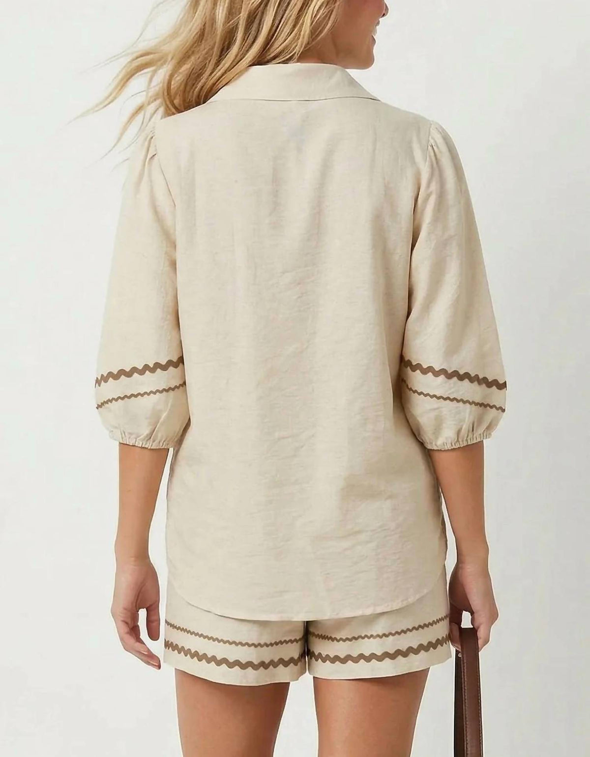 Naked Zebra - Lulu Linen Top