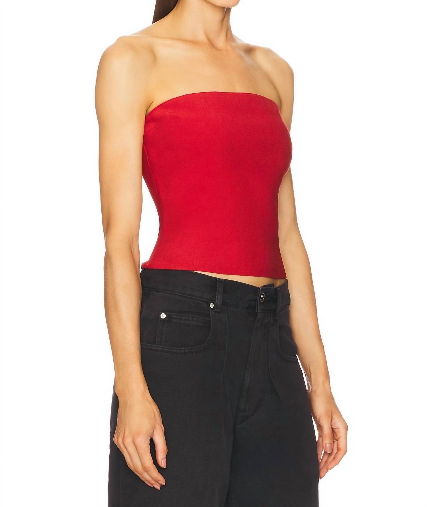 Simkhai - Nicole Strapless Knit Top