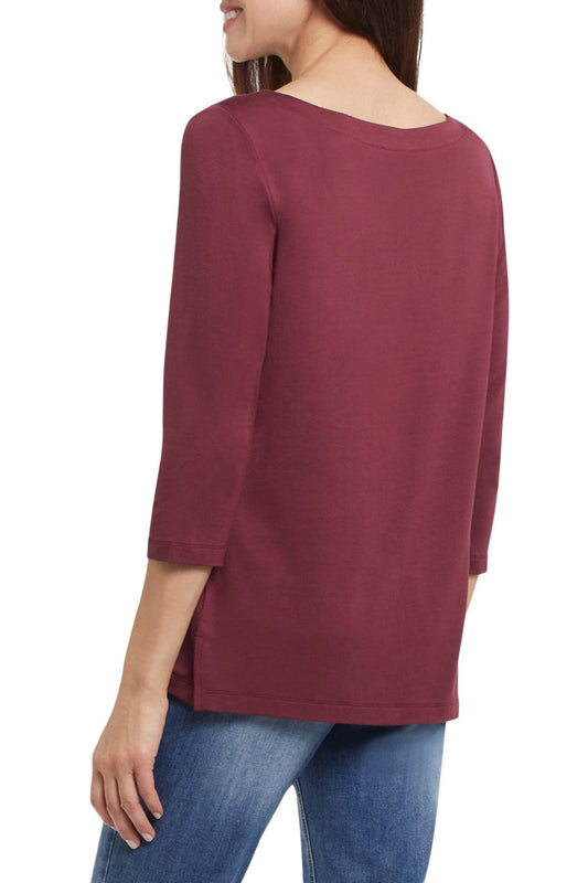 Tribal - Boat Neck 3/4 Sleeve Top