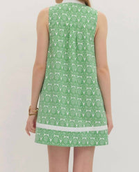 Entro - Abstracted Contrast Binding Mini Dress