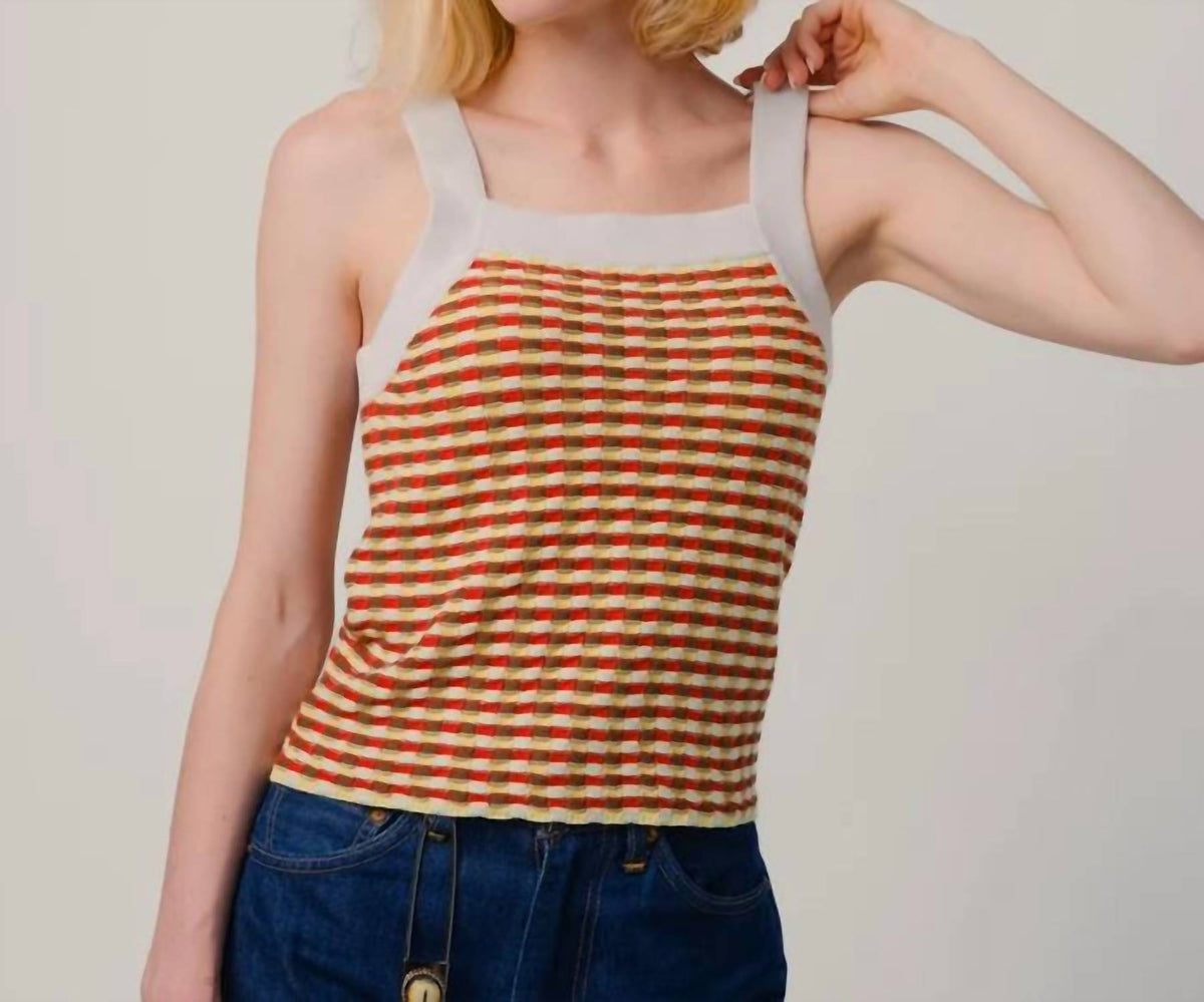 Degen - Stitchy Grid Tank Top