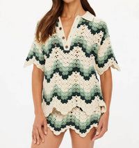 The Upside - Women's Tidal Sagra Crochet Shirt