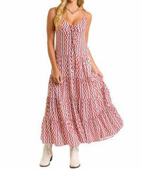 Rock & Roll Denim - Halter Smocked Maxi Dress