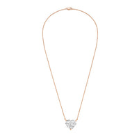 Diana M Jewels - 18kt 10.00 Cts Lab Grown Diamond Solitaire Pendant Necklace