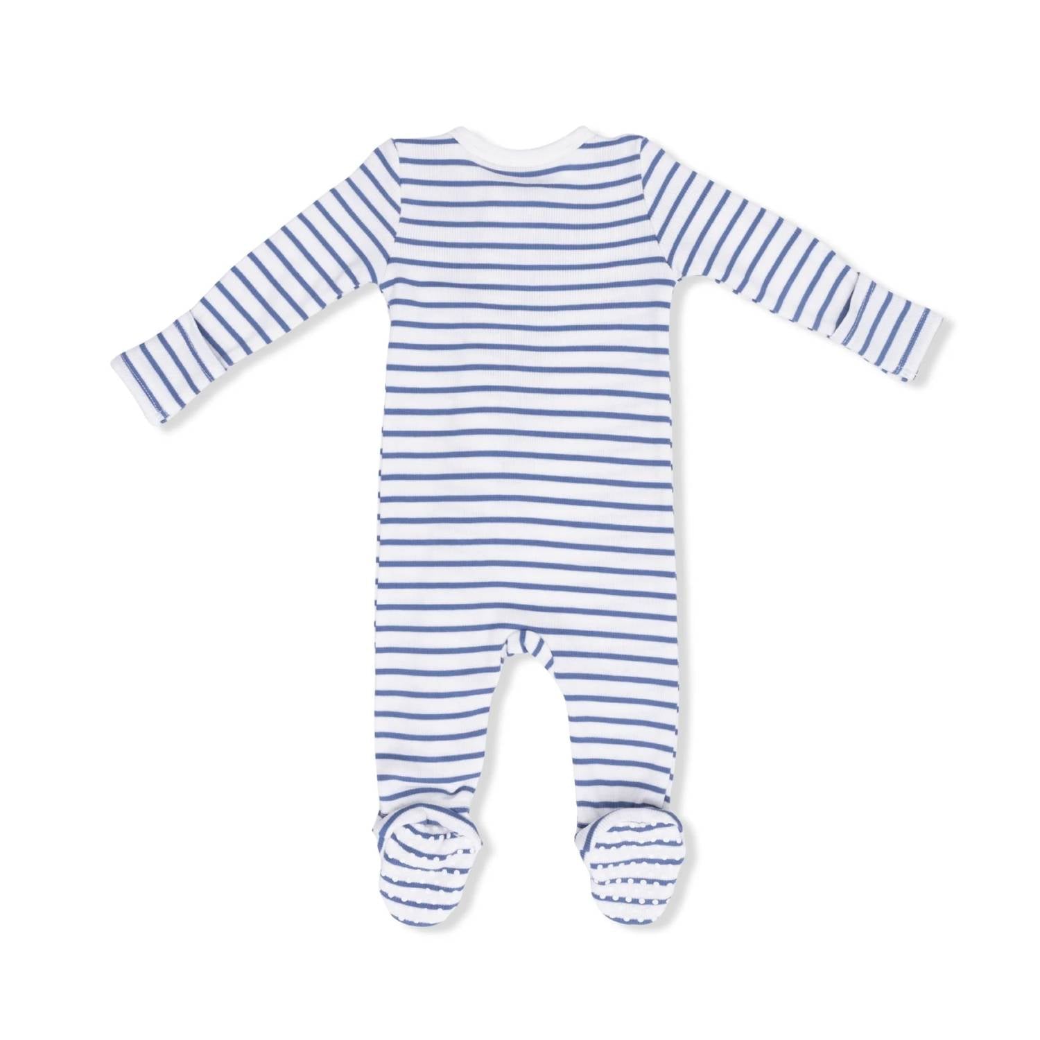 Angel Dear - Kids Ribbed Modal 2 Way Zipper Footie