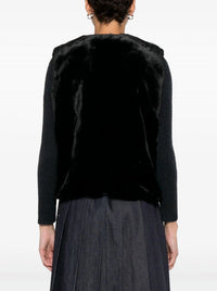 forte forte Eco Fur Vest in black - women's jacket - alternate view