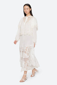 Sea - Sofia Embroidery Long-sleeve Top