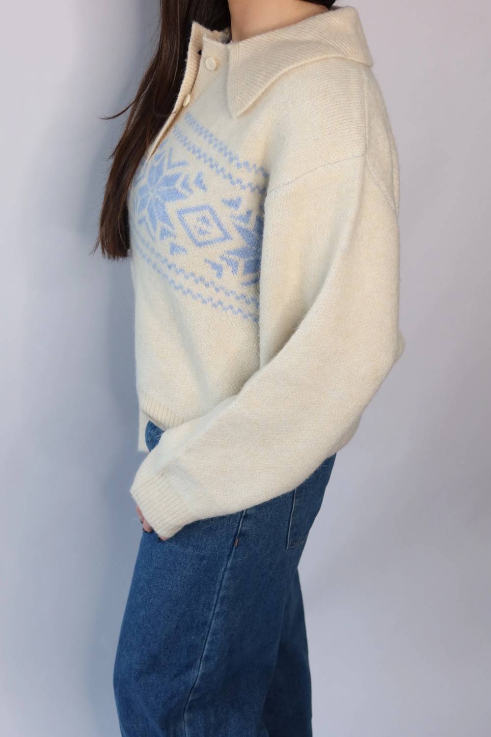 Le Lis - Noelle Snowflake Pattern Sweater