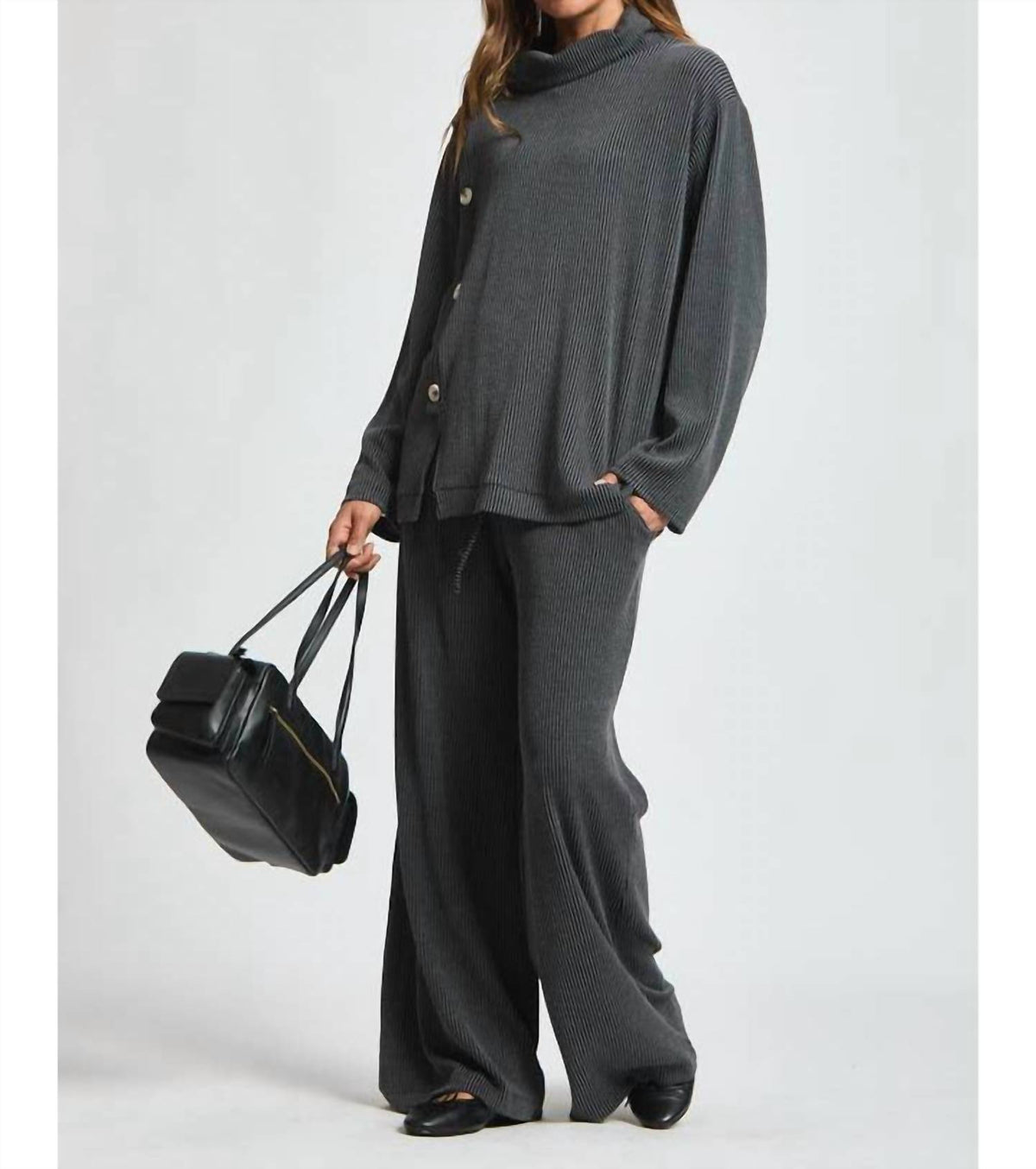 Dear Scarlett - Cowl Ribbed Pants