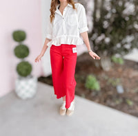 Entro - Frill Button Up Blouse