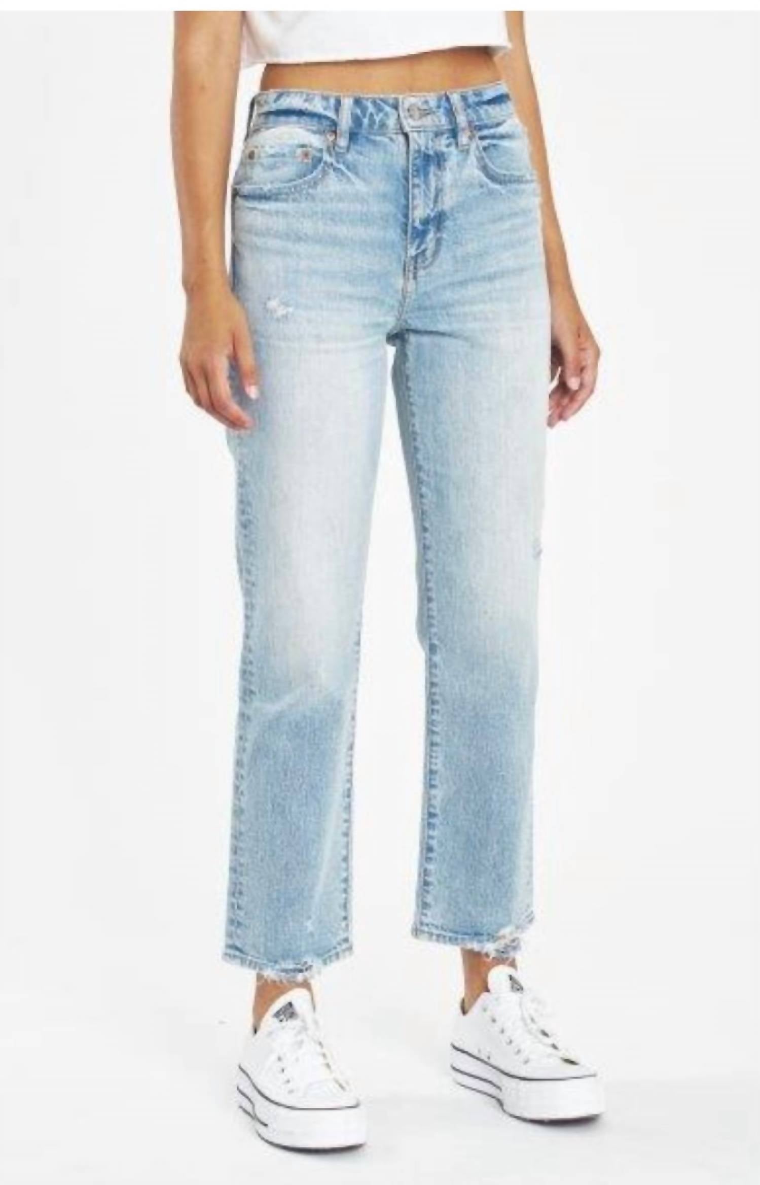 Daze - Straight Up High Rise Straight Leg Jeans