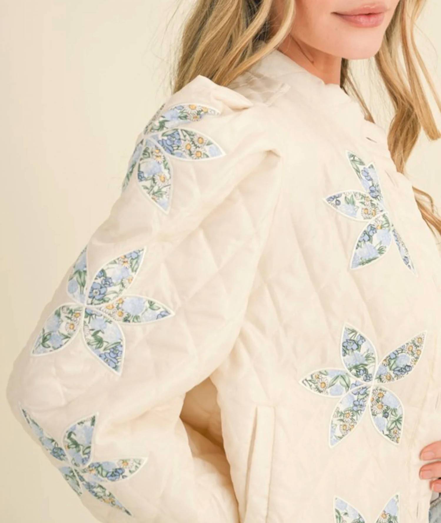 &Merci - Floral Quilted Patchwork Jacket